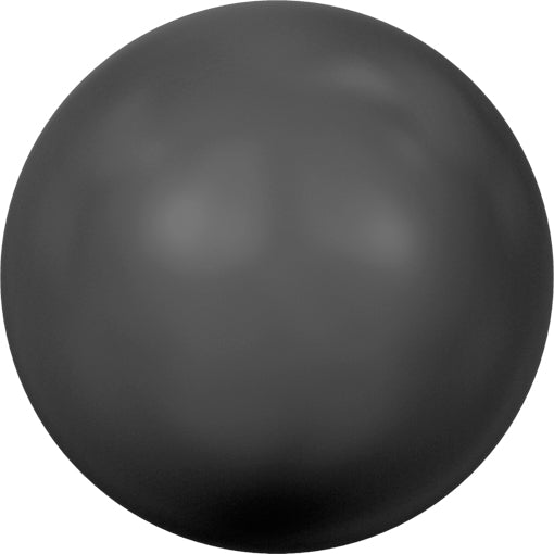 Crystal Brilliance 6mm Round Pearls - Mystic Black