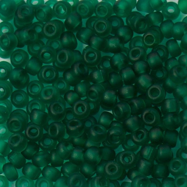 6/0 Miyuki SEED Bead - Matte Transparent Emerald