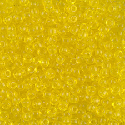 8/0 Miyuki SEED Bead - Transparent Yellow
