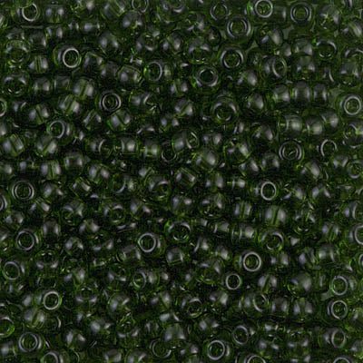 8/0 Miyuki SEED Bead - Transparent Olive