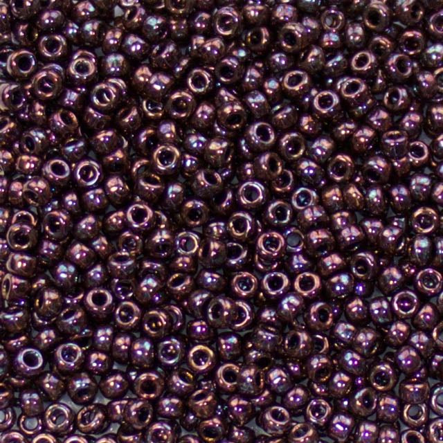 8/0 Miyuki SEED Bead - Metallic Dark Raspberry