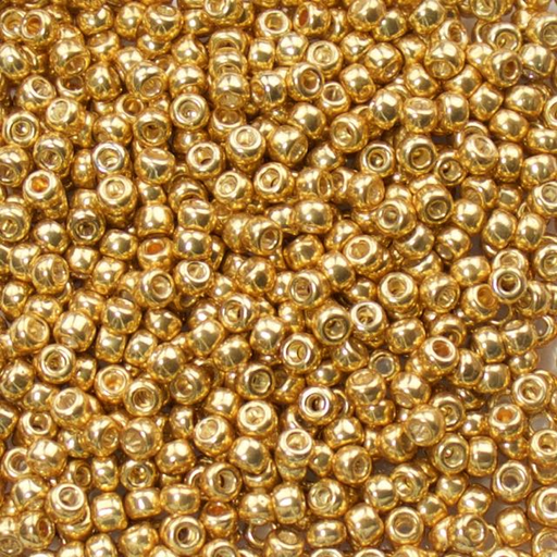 8/0 Miyuki SEED Bead - Galvanized Gold