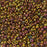 8/0 Miyuki SEED Bead - Transparent Tea Berry Gold Iris