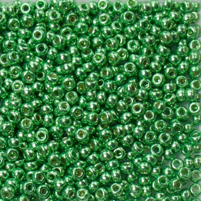 8/0 Miyuki SEED Bead - Duracoat Galvanized Dark Mint Green