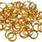 16swg (1.6mm) 7/32in. (5.7mm) ID 3.6AR Anodized  Aluminum Jump Rings - Gold