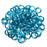 18swg (1.2mm) 1/4in. (6.7mm) ID 5.6AR Anodized  Aluminum Jump Rings - Turquoise