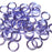 18swg (1.2MM) 3/16in. (5.0mm) ID 4.2AR Anodized  Aluminum Jump Rings - Lavender