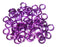 18swg (1.2 mm) 3/16in. (5.0mm) ID 4.2AR Anodized Aluminum Jump Rings - Violet
