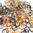 18swg (1.2mm) 5/32in. (4.2mm) ID 3.5AR Anodized  Aluminum Jump Rings - Animal Print Mix