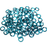 18swg (1.2mm) 5/32in. (4.2mm) ID 3.5AR Anodized Aluminum Jump Rings - Teal