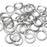 18swg (1.2MM) 9/32in. (7.7mm) ID 6.4AR Anodized  Aluminum Jump Rings - White