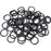 18swg (1.2mm) 9/64in (3.6mm) ID 3.0AR Anodized Aluminum Jump Rings - Matte Black