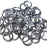 20awg (0.8mm) 3/32in. (2.5mm) ID 3.1AR Anodized  Aluminum Jump Rings - Black Ice