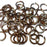 20awg (0.8mm) 5/32in. (4.3mm) ID 5.4AR Anodized  Aluminum Jump Rings - Brown