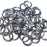 20awg (0.8mm) 7/64in. (2.8mm) ID 3.6AR Anodized  Aluminum Jump Rings - Black Ice
