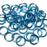 20awg (0.8mm) 7/64in. (2.8mm) ID 3.6AR Anodized  Aluminum Jump Rings - Sky Blue