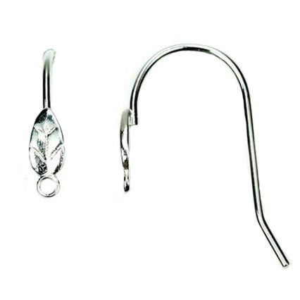 Aspen Leaf Hook Earrings - Sterling Silver