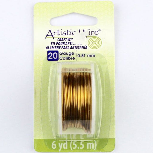 Wire Elements, Tarnish Resistant Antique Copper Wire, 18 Gauge 10 Yards  (9.14 Meters) 