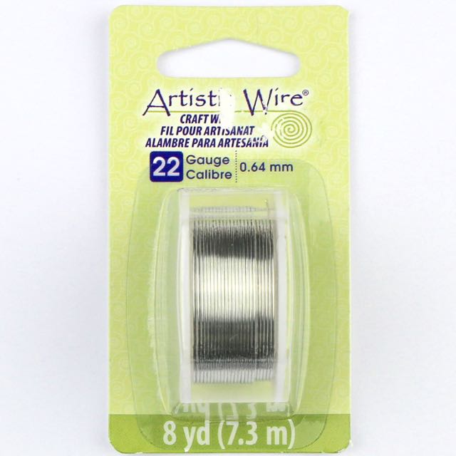 7.3 meters (8 yards) - 22 gauge (.64 mm) Craft Wire - Tinned Copper