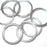 14swg (2.0mm) 1/2in. (13.9mm) ID 7.0AR Bright Aluminum Jump Rings