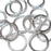 16swg (1.6mm) 3/8in. (10.2mm) ID 6.4AR Bright Aluminum Jump Rings