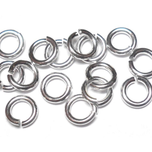 Sterling Silver Spacer Beads 6.3 x 3.2mm - Pack of 6