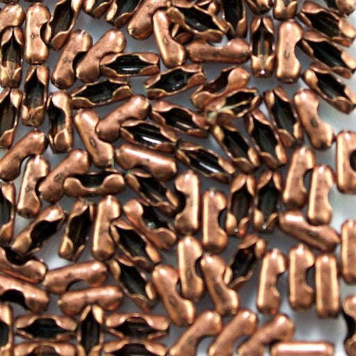 1.5mm Ballchain Connector - Antique Copper