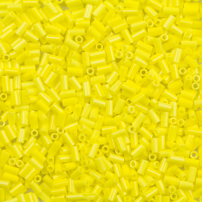 3mm Miyuki BUGLE Beads - Opaque Yellow