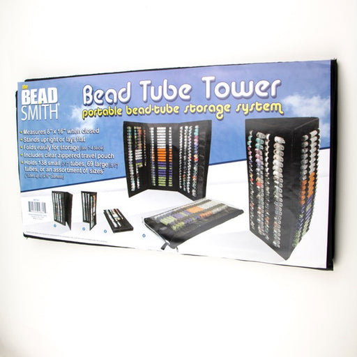 Bead Tube Tower (Holds Round Tubes) Black - BTW1