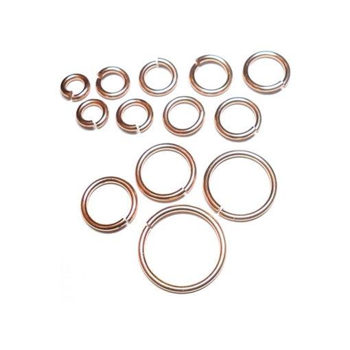 18swg (1.2mm) 11/64in. (4.5mm) ID 3.8AR Bronze Jump Rings
