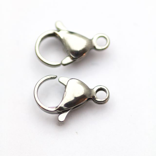 15mm x 9mm Lobster Claw Clasp - Stainless Steel