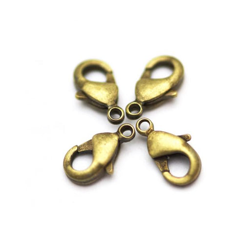 9mm x 5mm Lobster Claw Clasp - Antique Brass