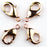 12mm x 7mm Lobster Claw Clasp - Rose Gold