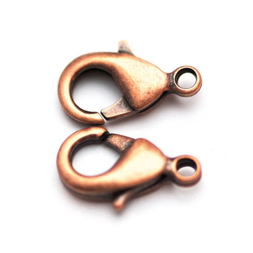 15mm x 9mm Lobster Claw Clasp - Antique Copper