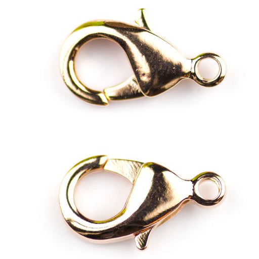 15mm x 9mm Lobster Claw Clasp - Rose Gold