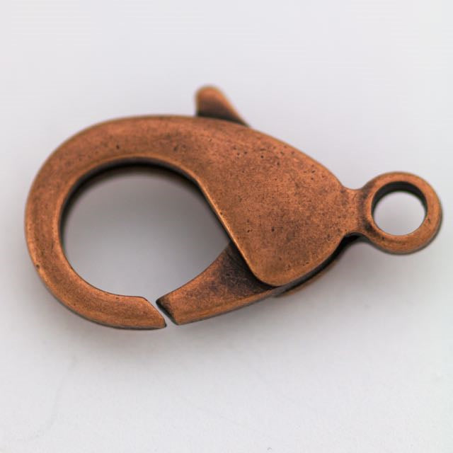 27mm x 17mm Lobster Claw Clasp - Antique Copper