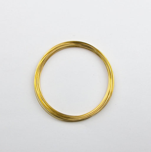 2 1/4 inch 12 Loop Bracelet Memory Wire - Gold