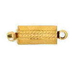 5mm x 9.5mm Clasp with Spring Tongue Mechanism - Gold Plated