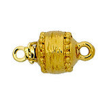 6.5mm Clasp with Structured Surface - Gold Plated
