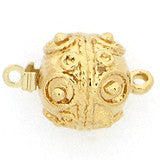 Ball Clasp with Ornaments - Gold Plated