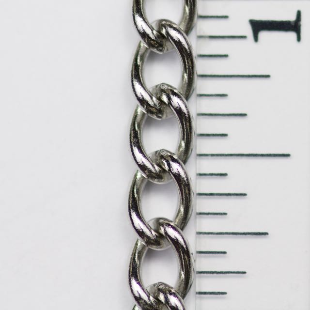 5.5mm Curb Chain (inside diameter 5mm x 3.3mm) - Stainless Steel