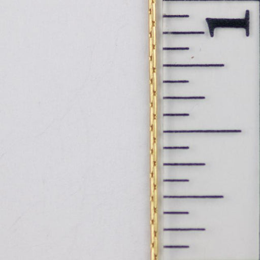0.8mm Beading Chain - Satin Hamilton Gold
