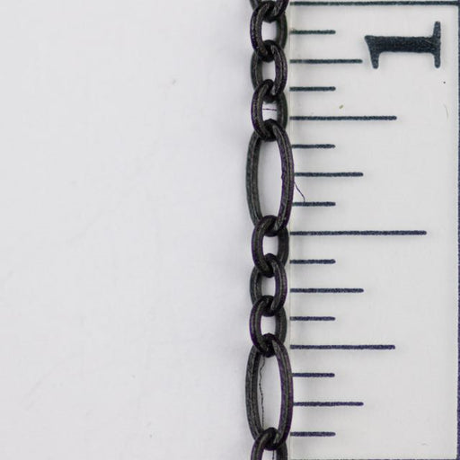 2mm Black Bead Necklace Chain - Stainless Steel - Mens Womens - Barrel Closure Loralyn Designs 30