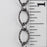 9mm x 6mm Textured Oval Chain - Gunmetal