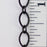 9mm x 6mm Textured Oval Chain - Matte Black