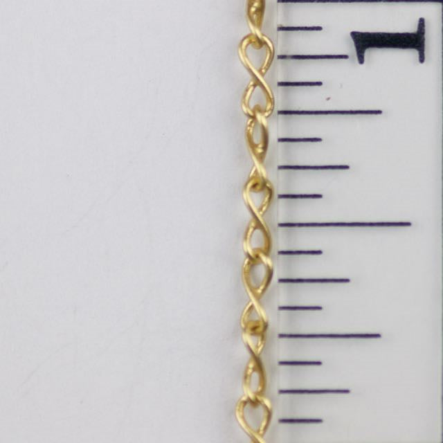 5mm x 2mm Figure 8 Chain - Satin Hamilton Gold