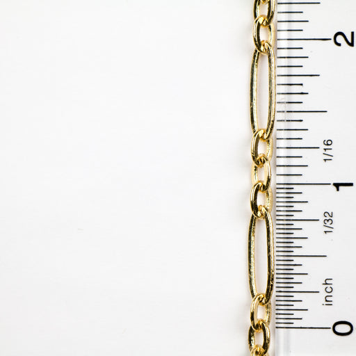 17.7mm x 6mm Stretched Link Chain - Gold