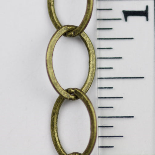 Vintage Brass Chain Wheat Link Chain With Nice Age Patina 5mm Chain sold by  the Foot CH1210 