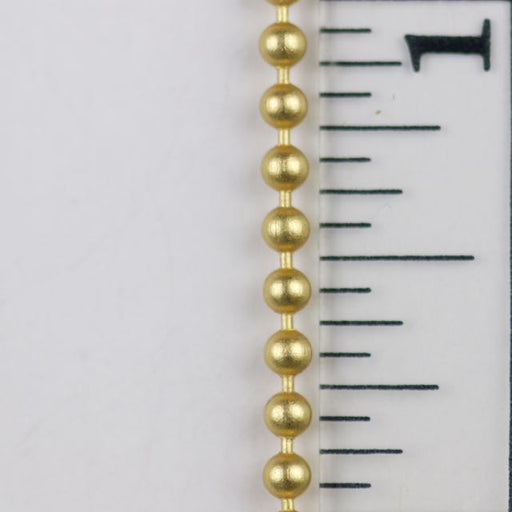 2.3mm Ball Chain - Satin Hamilton Gold