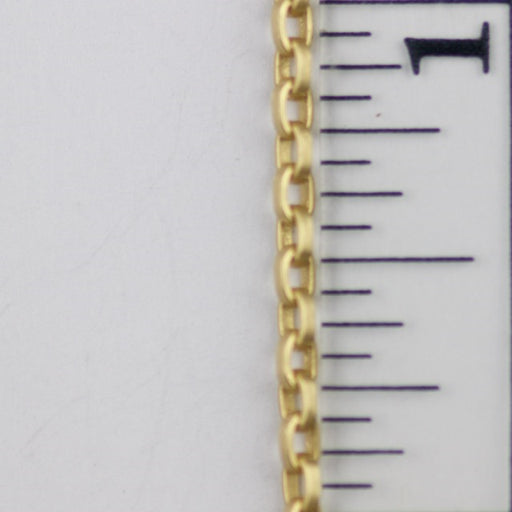 2.5 x 3.5mm Square Wire Cable Chain - Satin Hamilton Gold